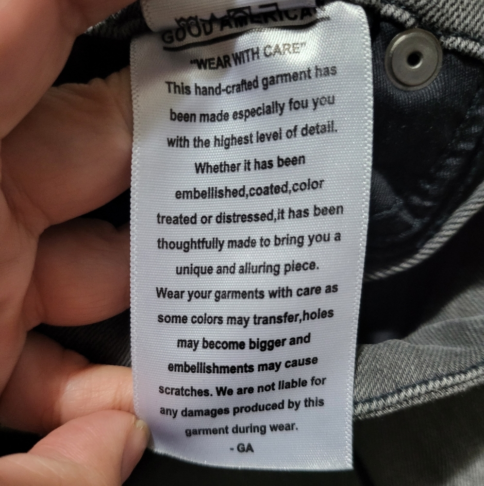 Good American Good Waist Grey‎ Jeans size 25 - Picture 6 of 7